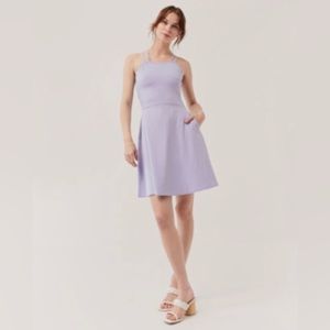 Pact Fit and Flare Strappy Dress